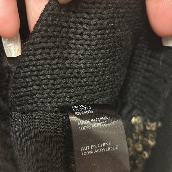 Sequin sweater women large gold and black. - Picture 6 of 6